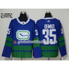 Vancouver Canucks Hockeydrakt Thatcher Demko 35 Alternate Adidas 2019-2020 Blå Authentic - Barn